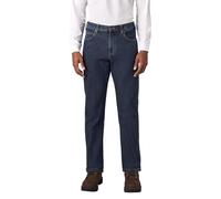 Dickies Herren Warming Temp-IQ Denim 5-Pocket Jeans, Indigo in Stonewashed, 36W / 32L