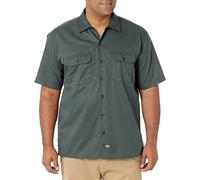 Dickies Herren Werkhemd met korte mouwen Button Down Arbeitshemd, Lincoln Green, XL EU