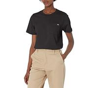 Dickies Herren Workwear Kurzarm schweres Baumwoll-T-Shirt mit Tasche - Schwarz - Klein