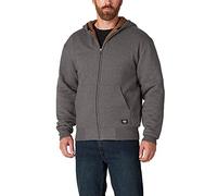 Dickies - Hoodie for Men, Sherpa Lined Hooded Sweatshirt, Water Repellent, Heather Grey, L