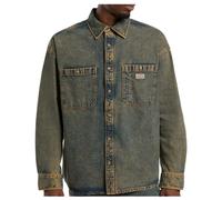 Dickies - Houston L/S Shirt - Hemd, Gr. S, oliv (YellowFadeIndigo)