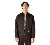 Dickies Isolierte Eisenhower-Herrenjacke mit Front-Reißverschluss, Dunkelbraun, M