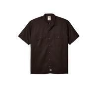 Dickies Kurzärmeliges Arbeitshemd für Herren, Dunkelbraun, XXL