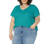 Dickies Damen-T-Shirt Kurzarm mit V-Ausschnitt Deep Lake XX-Large