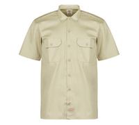 Dickies Kurzarm Hemdbluse WORK SHIRT SS REC KHAKI in Beige EU S