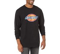Dickies Langärmeliges Herren-T-Shirt mit dreifarbigem Logo, schwarz (netzstoff), XL Plus Tall
