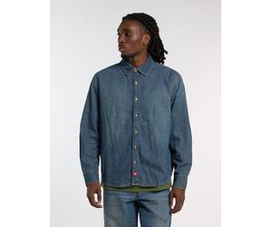 Dickies - Leichtes langarm-Denimhemd, Herren, Blau, Größe: XL