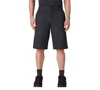 Dickies Men's Big & Tall Big-Tall Cooling Temp-iQ Active Waist Flat Front Shorts, Black, 48