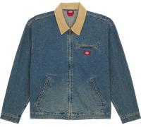Dickies Men's Denim Painter Jacket Khaki Tinted Blue L