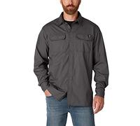 Dickies Men's Flex Ripstop Long Sleeve Shirt, Slate, 2XL