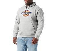 Dickies Men's Front Logo Fleece Hooded Sweatshirt Kapuzenpullover, Heather Grey, XXL