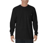 Dickies Mens Heavyweight LS Pocket Tee Relaxed Tees, Black, S