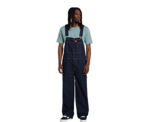 Dickies Men's Loose Denim Bib Rinsed XS