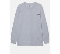 Dickies Herren Schweres Langarmshirt mit Tasche, legere Passform, Heather Grey Größe S
