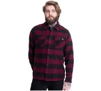 Dickies - New Sacramento Maroon - Hemd - Weinrot - M - 100% Baumwolle,Flanell Weinrot M