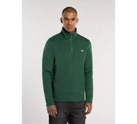 Dickies - Oakport Sweatshirt mit viertel-reißverschluss, Herren, Grün, Größe: OS