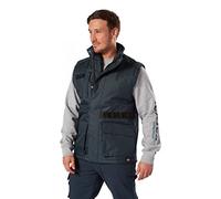 Dickies - Outerwear for Men, Waterproof Utility Bodywarmer, Action Flex Technology, Navy Blue, XL