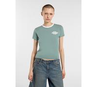 Dickies - Plainville leichtes ringer-T-shirt, Damen, Blau, Größe: M