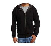 Dickies Thermogefütterter Fleece-Hoodie für Herren mit durchgehendem Reißverschluss und DWR, Strick schwarz, 2X