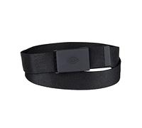 Dickies Tonaler Stoff-Kompressionsgürtel mit Plakettenschnalle, voll verstellbar, Schwarz M