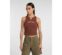 Dickies - Top mit v-ausschnitt, Damen, Braun, Größe: XL