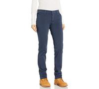 Dickies - Trousers for Women, Perfect Fit Straight Leg Pants, Action Flex Technology, Navy Blue, 28W