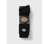 Dickies - Valley Grove Pack of 3 Embroided Black - Socken - Schwarz - S/M - 77% Baumwolle, 16% Polyester, 4% Elastan, 3% Polyamid Schwarz S/M