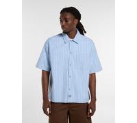 Dickies - Venedocia gestreiftes kurzarm-Hemd, Herren, Blau, Größe: M
