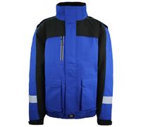 Dickies Winter Work Waterproof Mens Royal/Schwarz Mantel 2XL