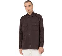 Dickies Work Shirt Long Sleeve REC Dark Brown S