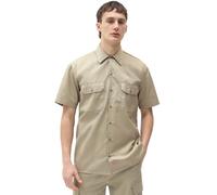 Khaki Dickies Work Short Sleeve Shirt Grün M Mann