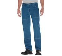 Dickies Workhorse Jeans für Herren, lockere Passform, Stonewashed Indigoblau, 33W / 32L