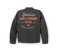 Dickies x H-D® Quilted Lined Eisenhower Herren Jacke Schwarz, XL XL schwarz