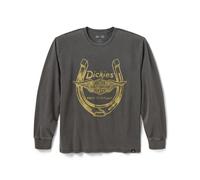 Dickies x H-D® Winged Horseshoe Herren Longsleeve Tee Shirt Washed Black, XL XL schwarz