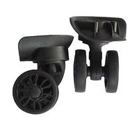 Dickly 2 Stück A89 Ersatz-Gepäckräder, geräuschlos, glattes Rad, 360-Grad-Drehung, Reparatur, Lenkrollen, Kofferräder für Reisetaschen, Einkaufswagen