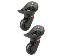 Dickly 2 Stück Gepäckräder Kofferräder Lenkrollen Dual Roller Ersatz Reparatur Gepäckbox Universal Gepäck Koffer Ersatzräder