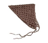 Dickly Frauen Häkeln Bandana Head Kerchief Dreieck, für Frauen Mädchen vielseitige Geschenke Dekoration Fashion Headwap Head Schal, Khaki