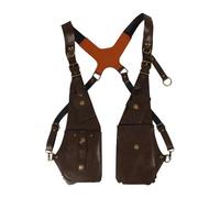 Dickly Medieval Leder Fanny Pack Gürteltasche für Männer, Outdoor Holster Pouch Taschen Handytasche Unterarm Umhängetasche Crossbody Geldgürtel Nordic Retro für Reisen Camping Wandern, Style f