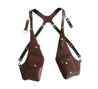 Dickly Medieval Leder Fanny Pack Gürteltasche für Männer, Outdoor Holster Pouch Taschen Handytasche Unterarm Umhängetasche Crossbody Geldgürtel Nordic Retro für Reisen Camping Wandern, Style b