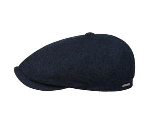 Dickvale Herringbone Flatcap by Stetson dunkelblau XL (60-61 cm)