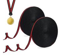DICOSMETIC 100M X 10mm Schwarz Rot Gestreiftes Grosgrain Band Aus Polyester Gestreiftes Band Doppelseitiges Handwerksband Zum Verpacken von Geschenken Blumensträußen Torten Deko Und DIY Kleidung