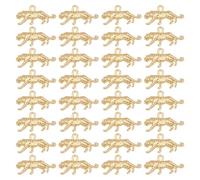 DICOSMETIC 32 Stück Tier Tiger Charme Mattgold Farbe 3D Wilder Tiger Anhänger Tier Wildlife Charm Tibetlegierung Anhänger für DIY Halskette Armbänder Schmuckherstellung Loch: 1,5mm