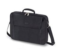 Dicota Multi 15-17,3 Zoll BASE Umhängetasche für Laptop, Computer und Tablet, Leichtgewichtige Aufklappbare Clamshell-Laptoptasche, Schwarz