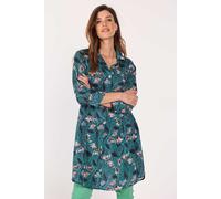 DIDI Long Blouse Dress Flora Green With Lots Of Leaves Print Größe: 36 | Blusenkleider Outlet | Damen | Grün