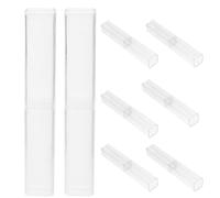 Didiseaon 10stücke Transparenz Federmäppchen Aus Kunststoff Für Schüler Leichtes Aufbewahrungsboxen Für Stifte Multifunktions-federmäppchen Mit Schnellverschluss Praktische Schüler-federmäpp