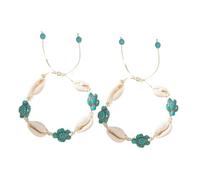 Didiseaon 2 Stück Verstellbares Boho Muschel Schildkröten Armband Damen Sommer Strand Schmuck Vielseitig Tragbar als Fußkettchen und Armband in Bunten Farben