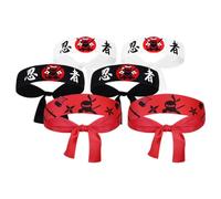 Didiseaon 6 Stück pack Japanische Stirnbänder aus Polyester Schweißabsorbierend und Größenverstellbar Stylisches Design für Karate Kochen und Vielseitige Aktivitäten