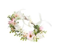 Didiseaon Blume Krone Stirnband Für Hochzeit Zartes Und Prachtvolles Braut-haarband Mit Realistischem Blumendesign Stilvolle Haarverzierung Für Festivitäten Strandparty Oder Geburtstagsfeier