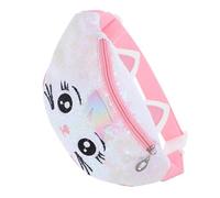 Didiseaon Kinder Gürteltasche Katzen Stickerei Glitzer Bauchtasche Mit Verstellbarem Gürtel Und Schnellverschluss Für Mädchen Schul Und Freizeit