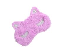 Didiseaon Violette Plüsch Schlafmaske mit Einhorn Motiv Leichte Hochelastische Augenmaske ohne Druck Atmungsaktiv für Reisen Schlaf Arbeit und Nickerchen